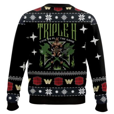 Hooktab Triple H WWE Ugly Christmas Sweater