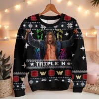 Hooktab Triple H WWE Ugly Christmas Sweater