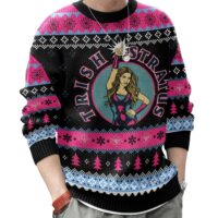 Hooktab Trish Stratus WWE Ugly Christmas Sweater