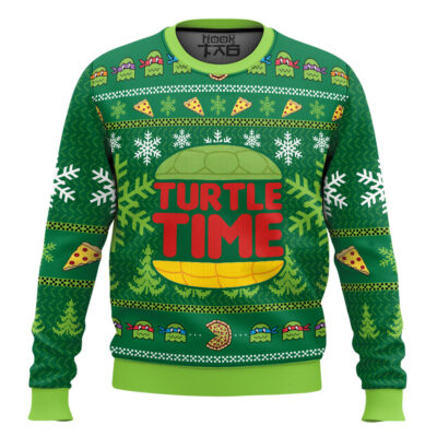 Turtle Time Teenage Mutant Ninja Turtles Ugly Christmas Sweater