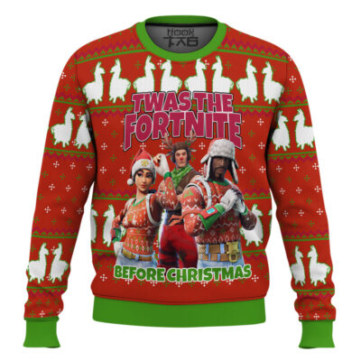 Twas The Fortnite Before Christmas Ugly Christmas Sweater