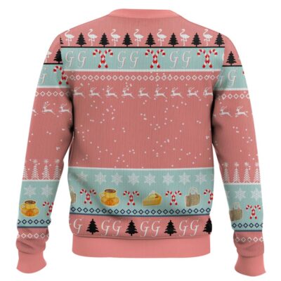 Hooktab Twas The Night Before Christmas Golden Girl Pink Amazing Ugly Christmas Sweater