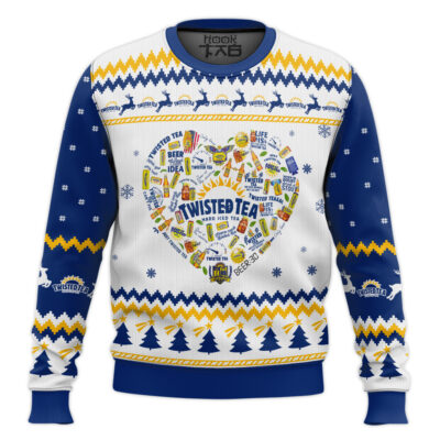 Twisted Tea Heart Ugly Christmas Sweater