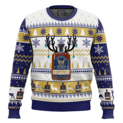 Two Bitch Bourbon Whiskey Ugly Christmas Sweater