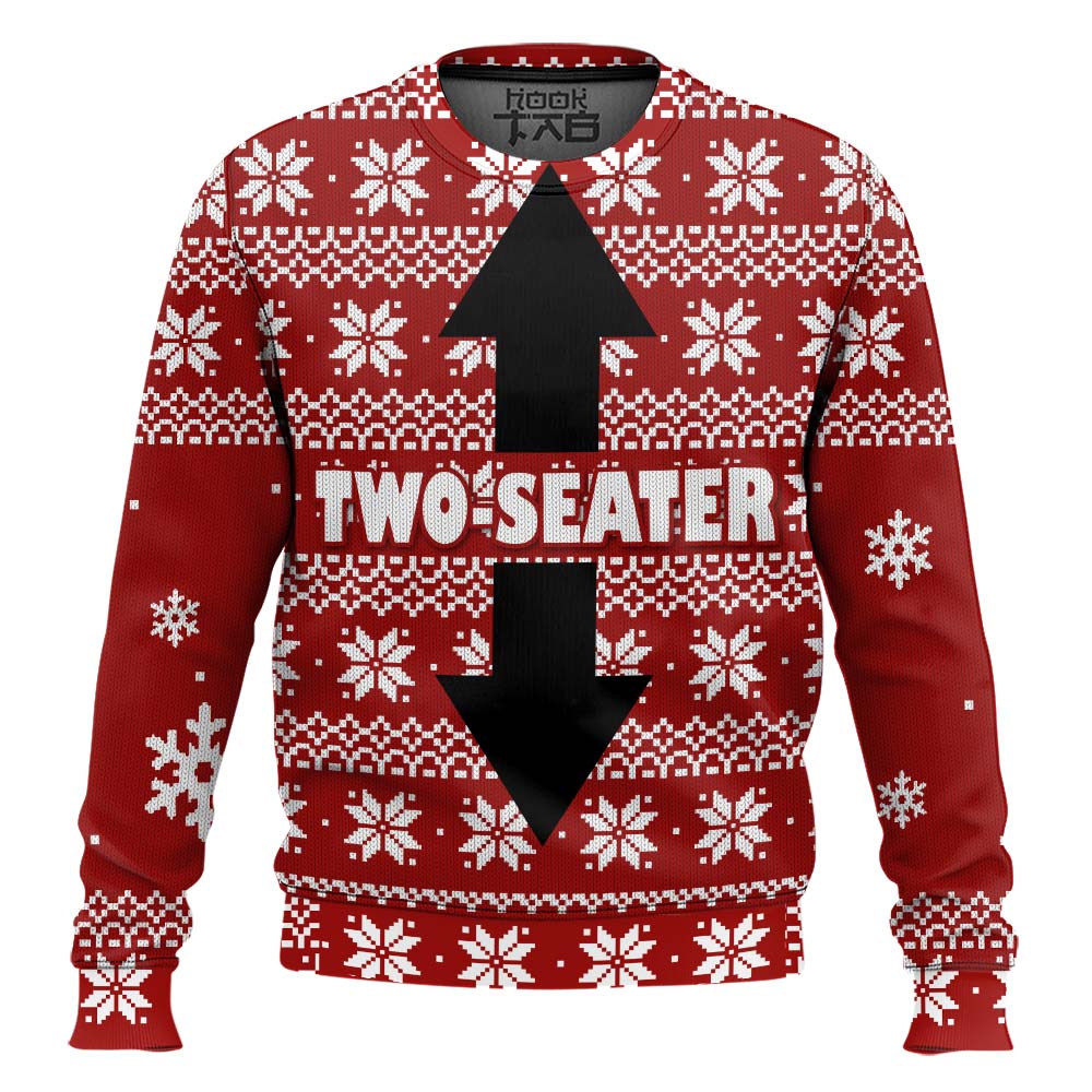 Hooktab Two Seater Ugly Christmas Sweater Hooktab Two Seater Ugly Christmas Sweater