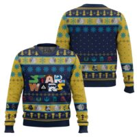 Hooktab Typography Art Star Wars Ugly Christmas Sweater