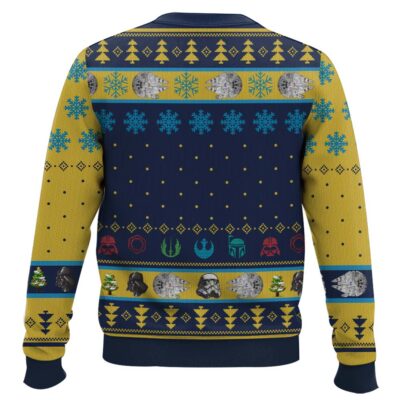 Hooktab Typography Art Star Wars Ugly Christmas Sweater