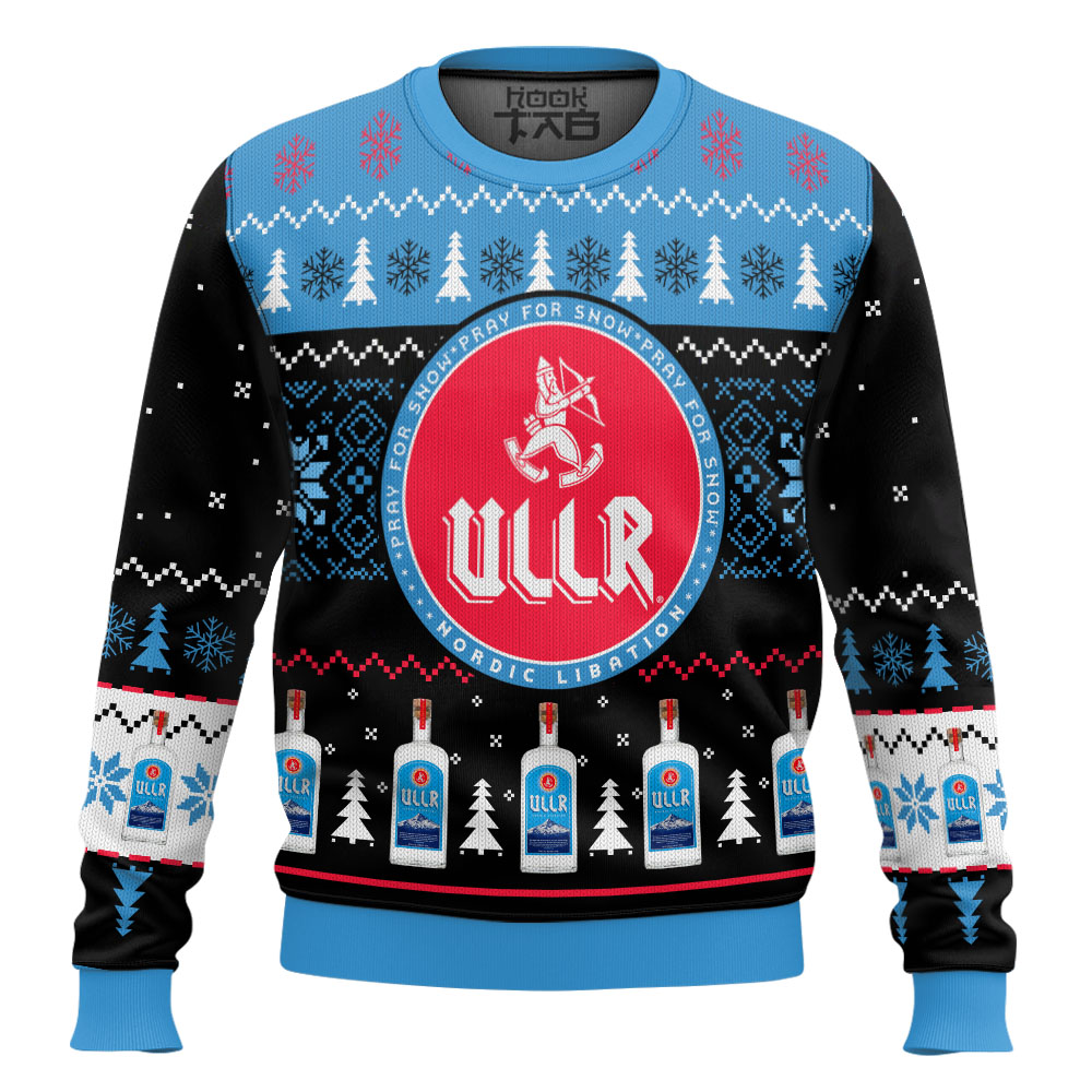 Hooktab ULLR Nordic Libation Ugly Christmas Sweater Hooktab ULLR Nordic Libation Ugly Christmas Sweater
