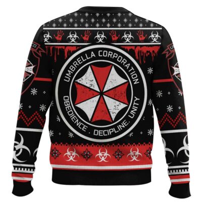 Hooktab Umbrella Co. Resident Evil Ugly Christmas Sweater