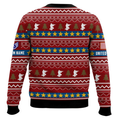 Hooktab US Air Force DD Form 214 – Custom Name And Rank Ugly Sweater