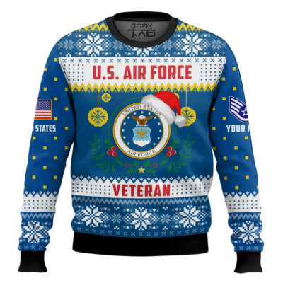 US Air Force Don't Judge What You Don't Understand - Custom Name And Rank Ugly Sweater