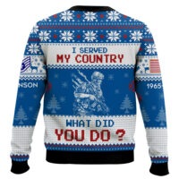 Hooktab US Air Force I Served My Country What Did You Do - Custom Name, Rank And Years Of Service Ugly Sweater