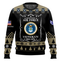 Hooktab US Air Force Once I Took a Solemn Oath - Custom Name And Rank Ugly Sweater