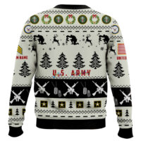 Hooktab US Army Honor the Fallen! - Custom Name And Rank Ugly Sweater