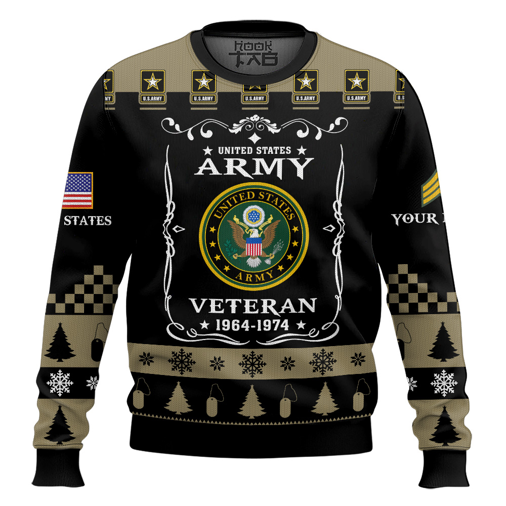 Hooktab US Army Once I Took a Solemn Oath - Custom Name And Rank Ugly Sweater Hooktab US Army Once I Took a Solemn Oath - Custom Name And Rank Ugly Sweater