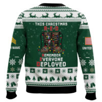 Hooktab US Army This Christmas R.E.D - Custom Name And Rank Ugly Sweater