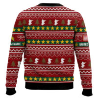 Hooktab US Army This Is My Pride Flag - Custom Name And Rank Ugly Sweater