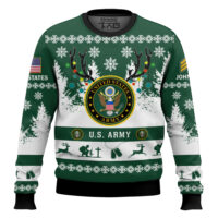 Hooktab US Army You'll Never Walk Alone - Custom Name and Rank Ugly Sweater