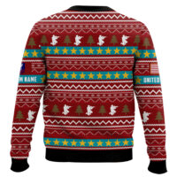 Hooktab US Coast Guard DD Form 214 - Custom Name And Rank Ugly Sweater