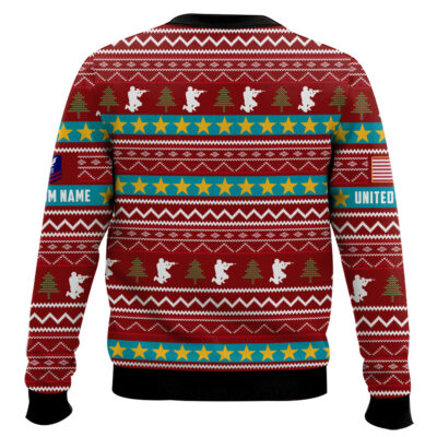 Hooktab US Coast Guard DD Form 214 – Custom Name And Rank Ugly Sweater
