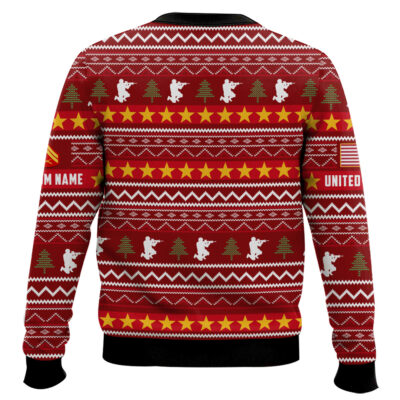 Hooktab US Marine Corps DD Form 214 – Custom Name And Rank Ugly Sweater