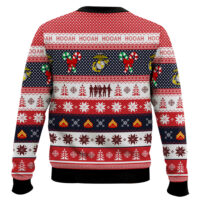 Hooktab US Marine Corps Hooah! - Custom Name Ugly Sweater