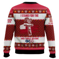 Hooktab US Marine Corps Merry Vetmas - Custom Name And Years Of Service Ugly Sweater