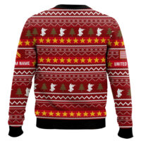 Hooktab US Marine Corps This Is My Pride Flag - Custom Name And Rank Ugly Sweater