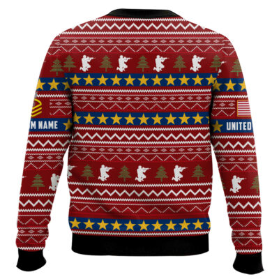 Hooktab US Navy DD Form 214 – Custom Name And Rank Ugly Sweater