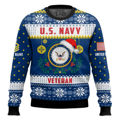 US Navy Don't Judge What You Don't Understand - Custom Name And Rank Ugly Sweater