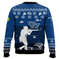 Hooktab US Navy I Served My Country - Custom Name, Rank And Years Of Servicce Ugly Sweater