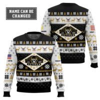 Hooktab US Navy Veterans - Custom Name, Rank And Years Of Service Ugly Sweater