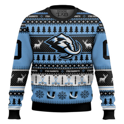 Utah Mammoth - Custom Name And Number Ugly Sweater