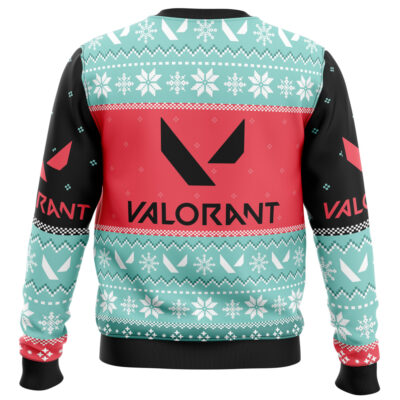 Hooktab Valorant Play As One Ugly Christmas Sweater