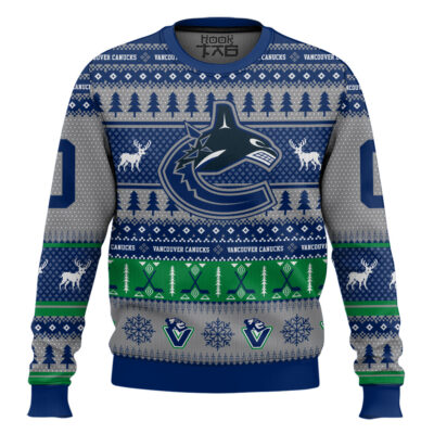 Vancouver Canucks - Custom Name And Number Ugly Sweater