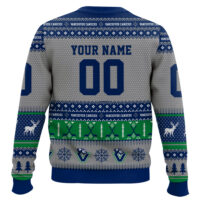 Hooktab Vancouver Canucks - Custom Name And Number Ugly Sweater