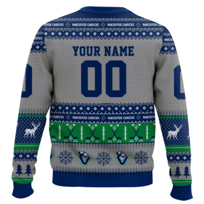 Hooktab Vancouver Canucks – Custom Name And Number Ugly Sweater