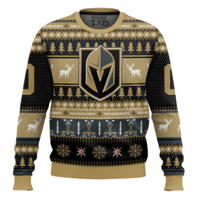 Vegas Golden Knights - Custom Name And Number Ugly Sweater