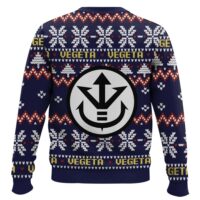 Hooktab Vegeta Blue Dragon Ball Z Ugly Christmas Sweater