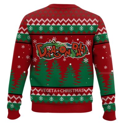 Hooktab Vegeta Christmas Elf Dragon Ball Ugly Christmas Sweater