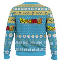 Hooktab Vegeta Fandom Over 9000 Dragon Ball Ugly Christmas Sweater