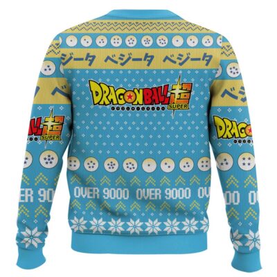 Hooktab Vegeta Fandom Over 9000 Dragon Ball Ugly Christmas Sweater