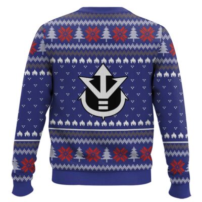 Hooktab Vegeta It’s Over 9000 Dragon Ball Ugly Christmas Sweater