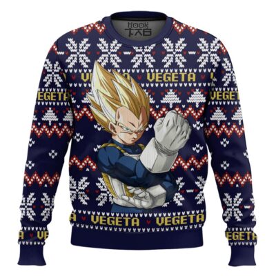 Vegeta Super Saiyan Dragon Ball Z Ugly Christmas Sweater