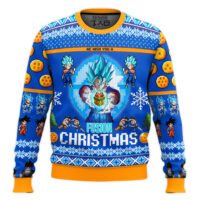 Hooktab Vegito Fusion Christmas Dragon Ball Ugly Christmas Sweater