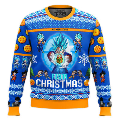 Vegito Fusion Christmas Dragon Ball Ugly Christmas Sweater
