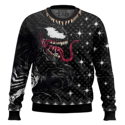 Venom King In Black Marvel Ugly Christmas Sweater