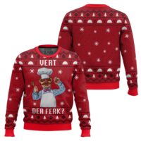 Hooktab Vert Der Ferk The Swedish Chef The Muppet Show Ugly Christmas Sweater
