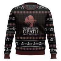 Hooktab Vizzini The Princess Bride Ugly Christmas Sweater