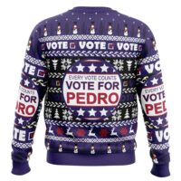 Hooktab Vote For Pedro Napoleon Dynamite Ugly Christmas Sweater